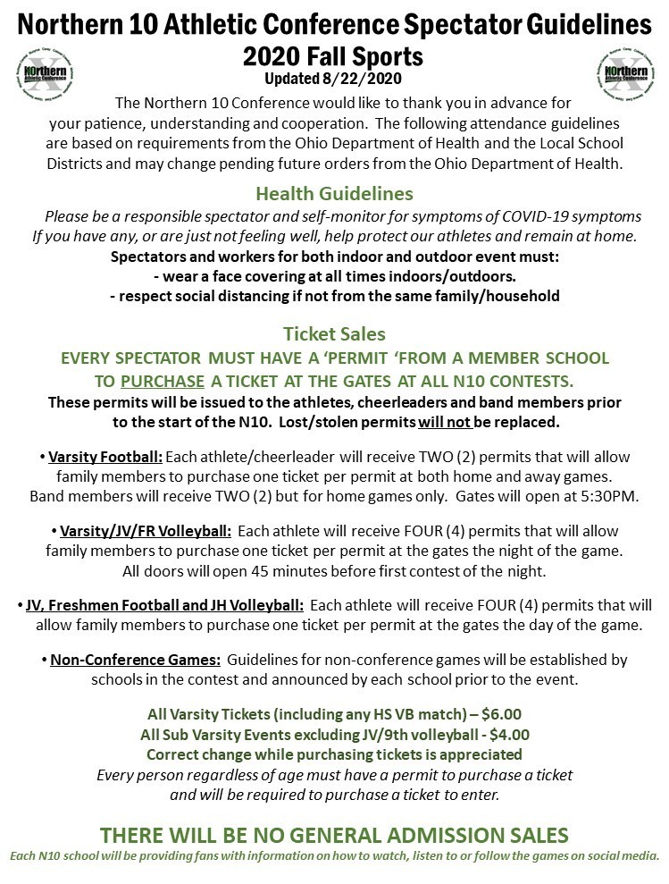 Spectator Ticket Information