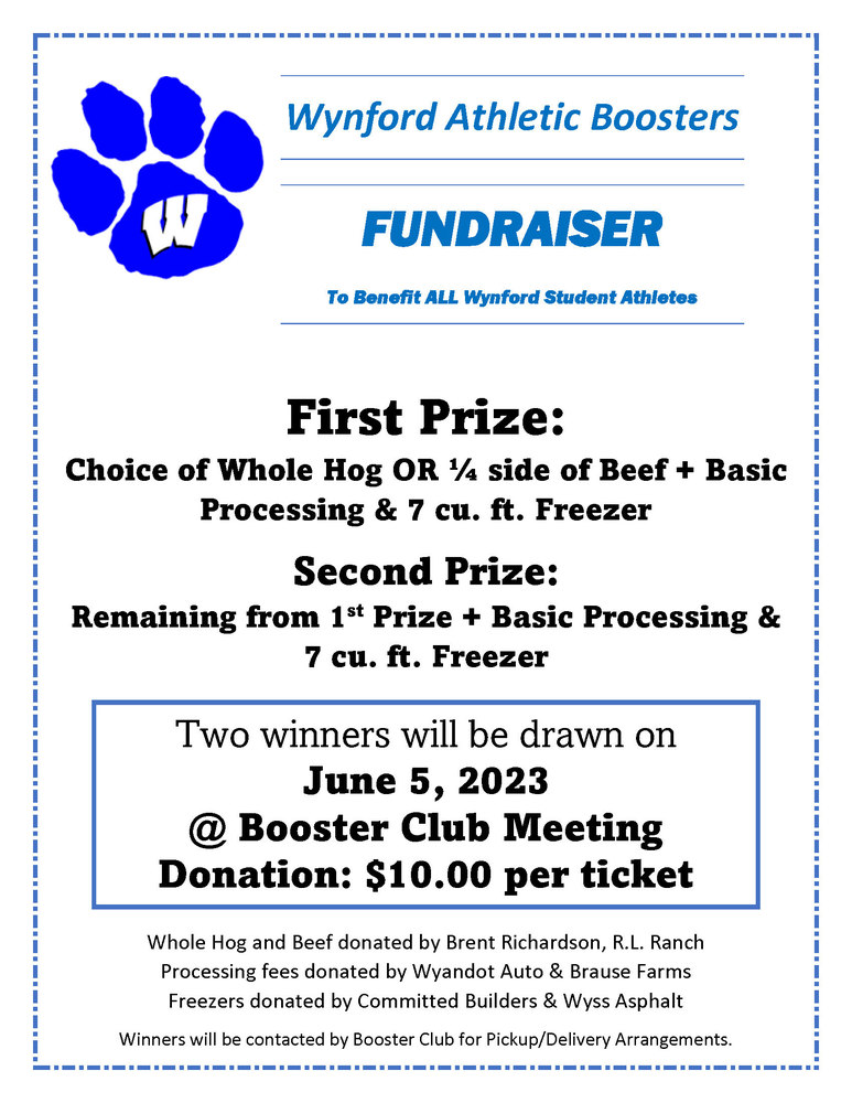 Wynford Athletic Boosters Fundraiser