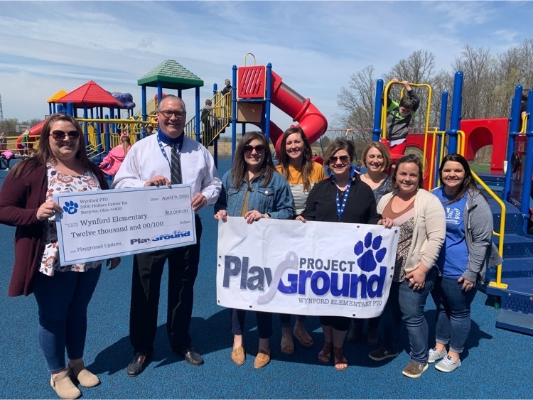 Wynford Elementary PTO’s Project Playground Presented Check