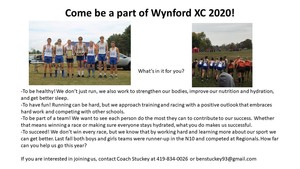 Wynford Cross Country 2020 Sign Ups