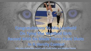 Mia Leuthold Ties 3-point Record