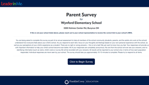Wynford Elementary Parent Survey