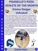 Wynford's Emma Steiger August Female Athlete of the Month