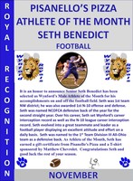Seth Benedict Boys Athlete of the Month