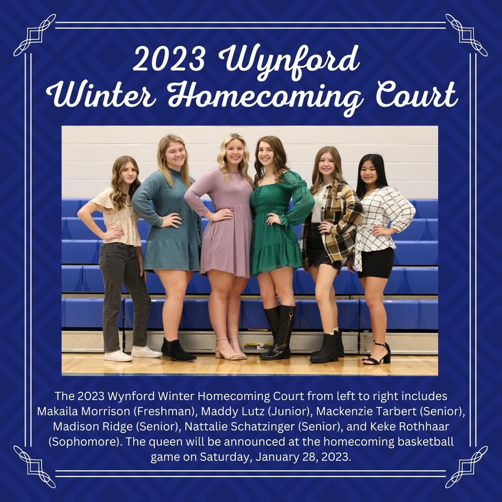 2023 Wynford Winter Homecoming Court