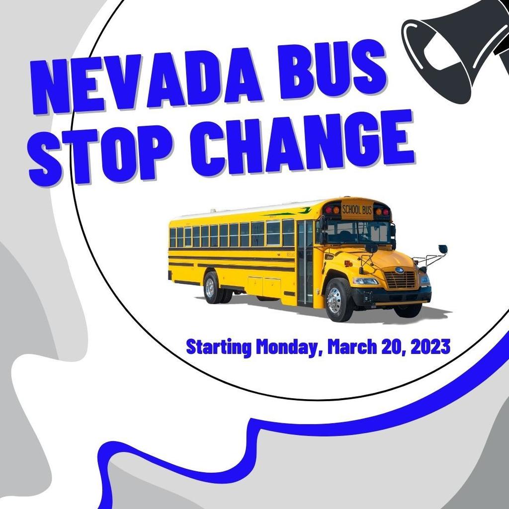 Nevada Bus Stop Change