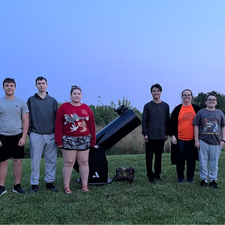 The Astronomy class viewed the night sky through the telescope one last time before the end of the school year!