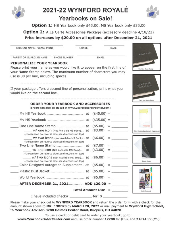 Yearbook orders close Mid February! — Valencia High School ASB